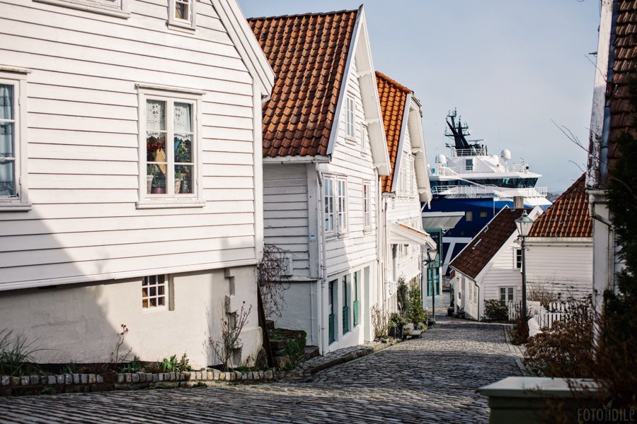 Fotosesija Stavangerio senamiestyje Norvegijoje