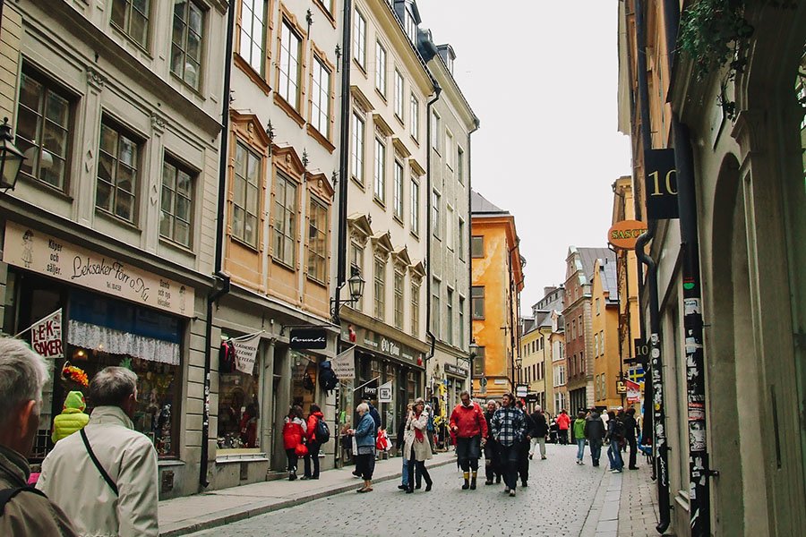 Gamla Stan gatvelė Stokholme
