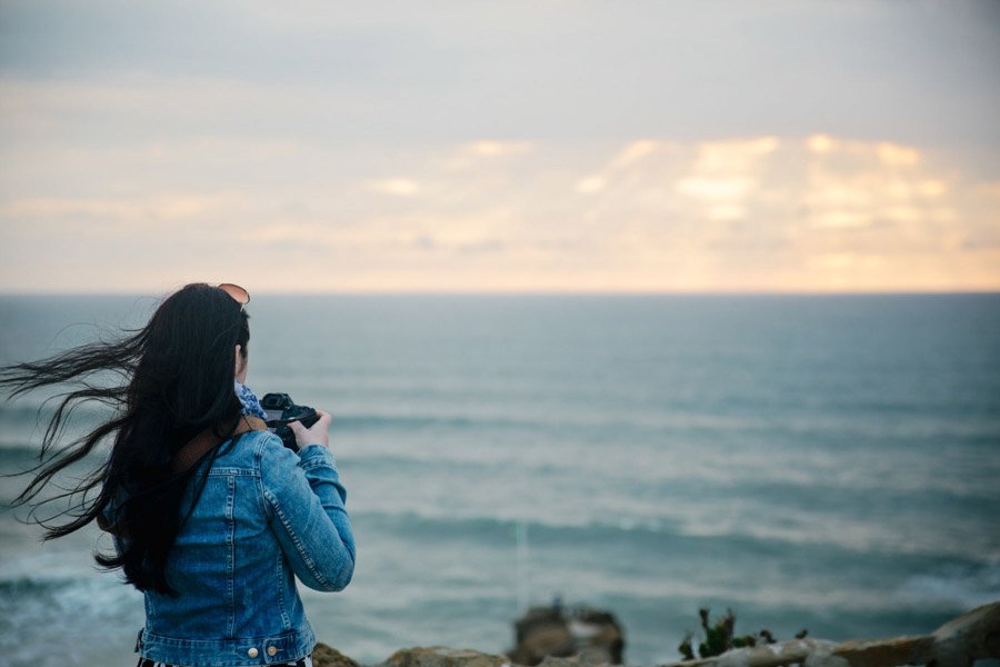 Kaip fotografuoti saulėlydį prie vandenyno