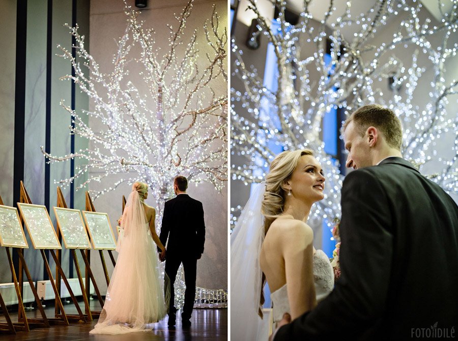 Lempučių medis vestuvinėje fotosesijoje Marijampolės kultūros centre