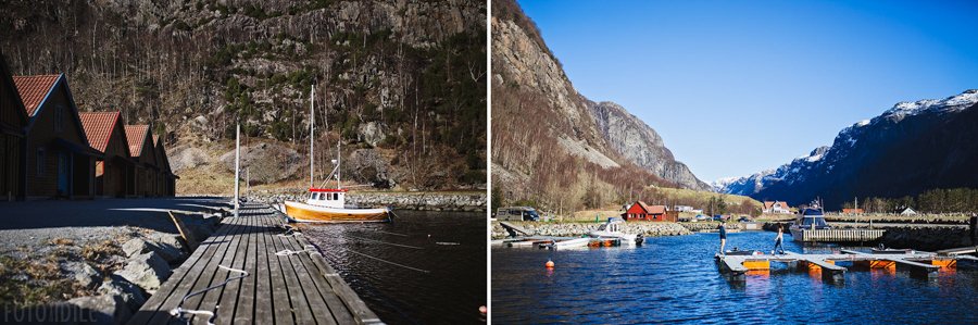 Prieplauka žvejų valtims Norvegijos fiorduose
