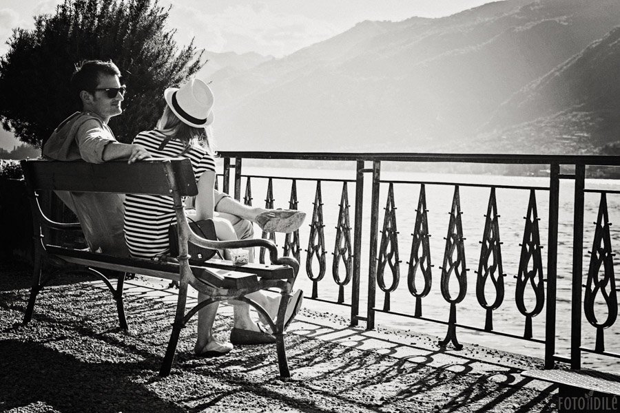 Priešvestuvinė poros fotosesija Bellaggio prie Komo ežero Italijoje