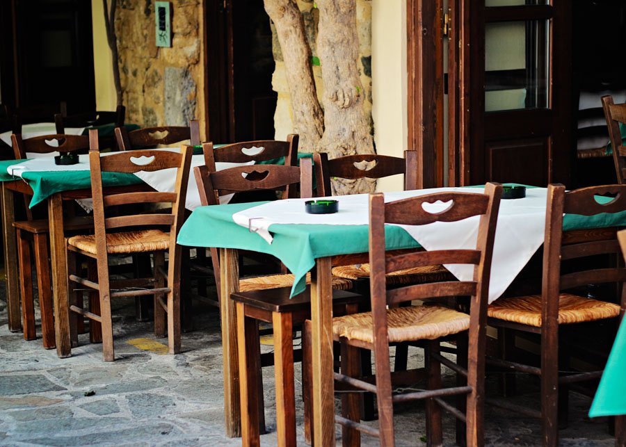 Taverna Koso mieste Graikijoje
