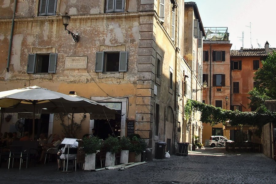 Trasteverės kvartalas Romoje