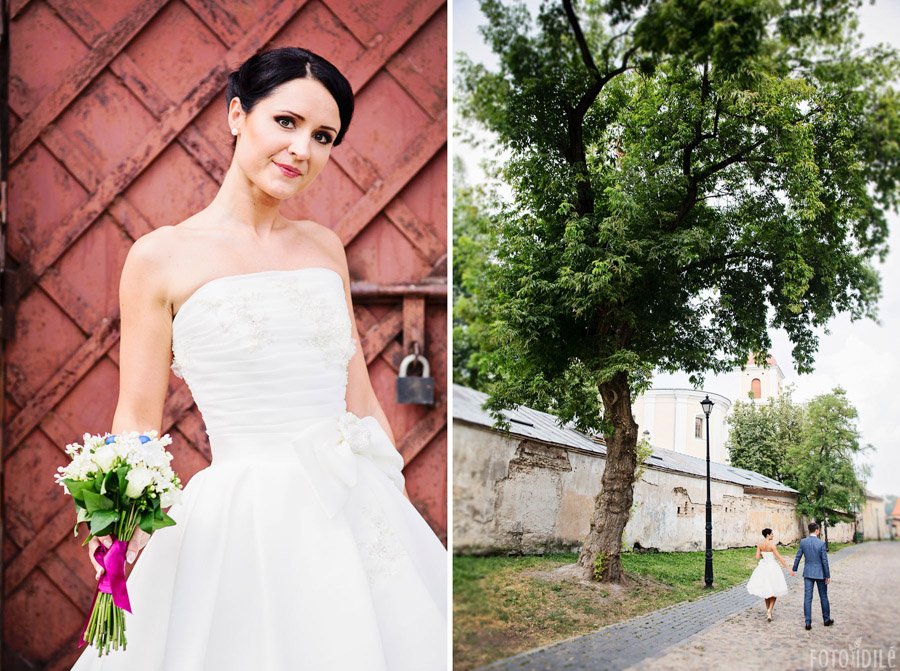 Žavi nuotaka trumpa suknele Vilniaus senamiestyje