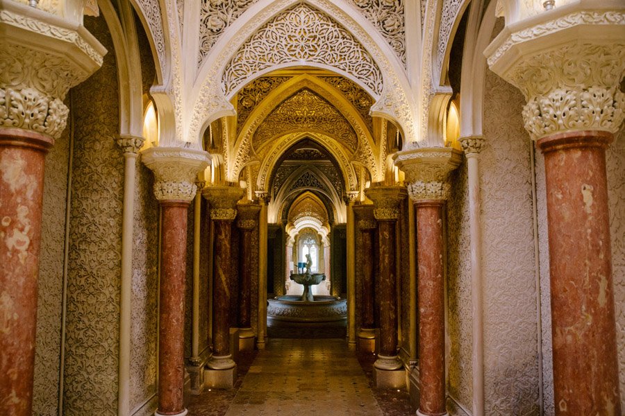 Monserrate rūmų interjeras Portugalijoje