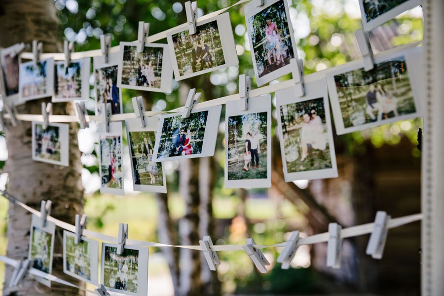 Polaroid foto sienelė vestuvėse