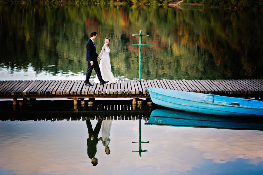 Žalieji ežerai vestuvių fotografijai