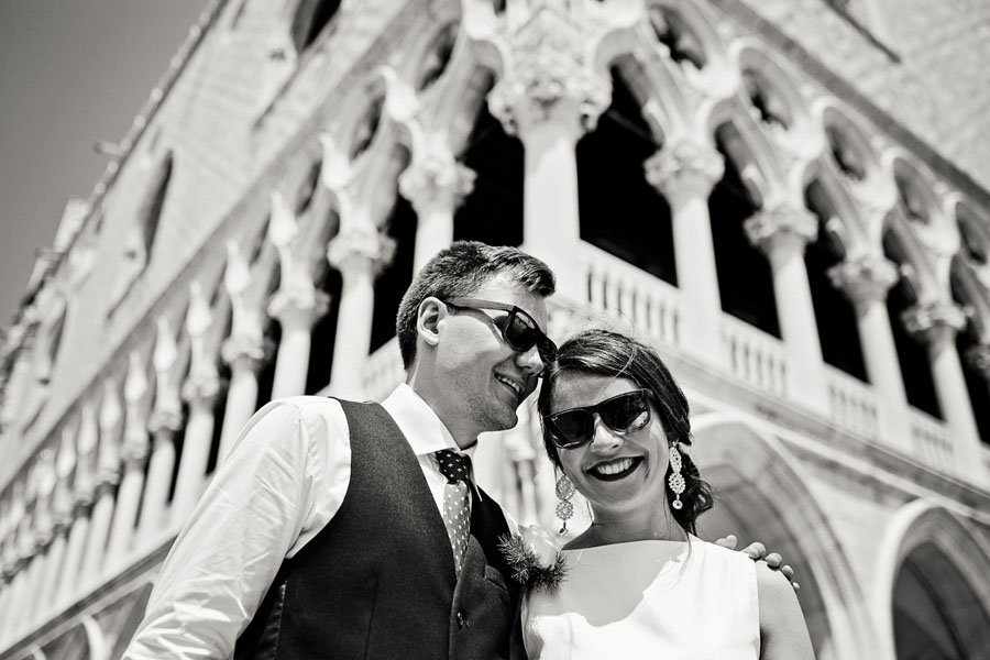 Vestuvių fotografai Venecijos San Marco aikštėje