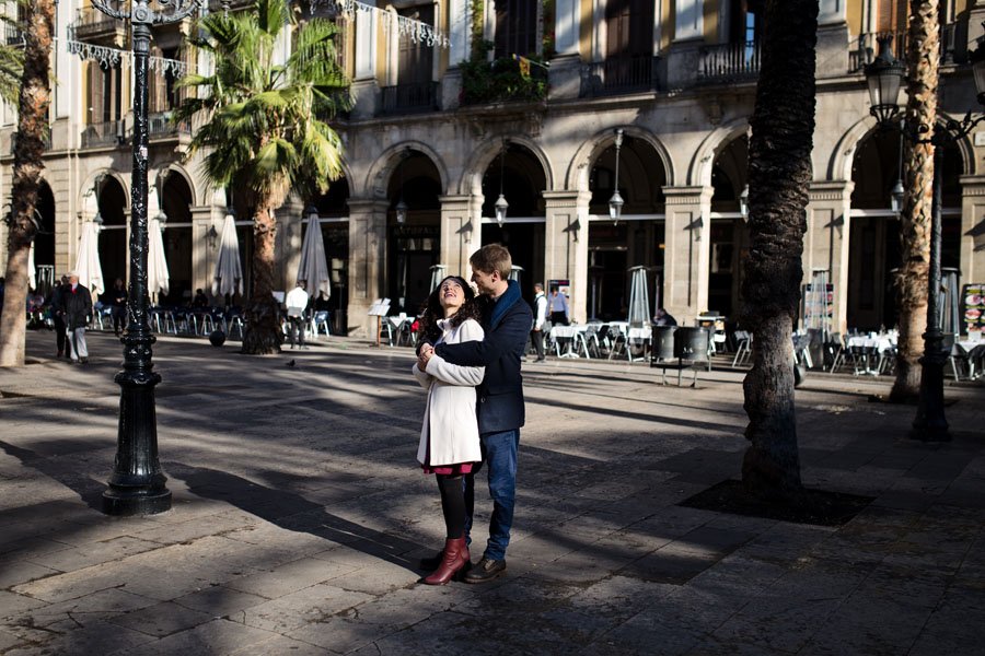 Pora Karališkoje aikštėje Barselonoje