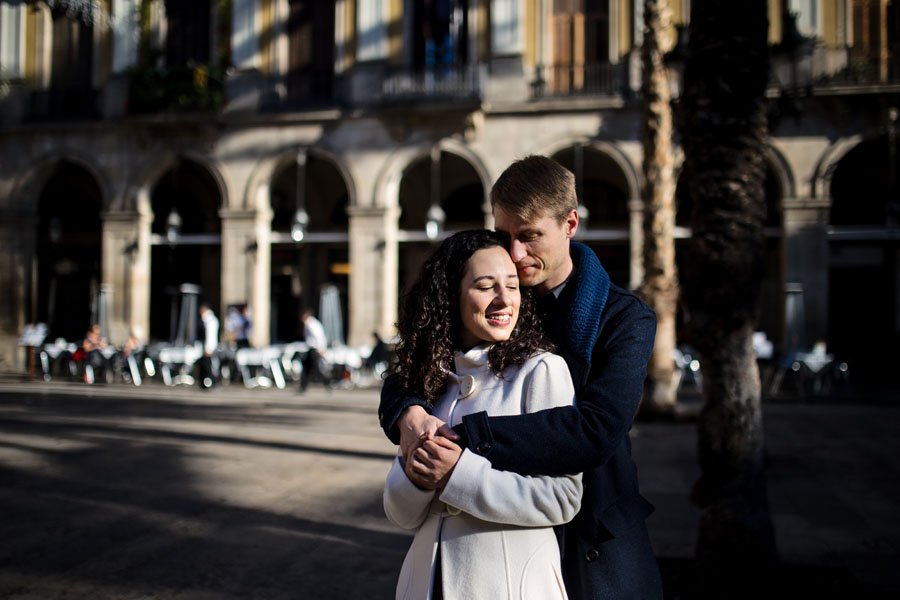 Poros fotosesija Barselonos Karališkoje aikštėje